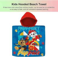 Poncho toalla niños de Paw Patrol 100% algodón , Toalla de Playa Infantil Paw Patrol con Capucha Toalla de Baño Poncho Toalla Poncho para Niñas Niños de 2 a 8 años de 60cm x 60cm, 300gsm - details 3