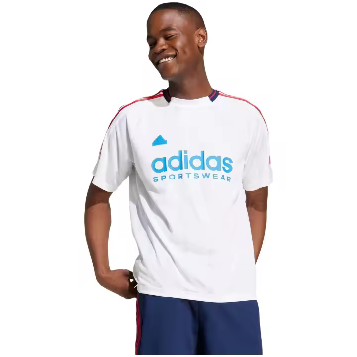 Camiseta de Manga Corta Adidas Tiro para hombre en color blanco - 1