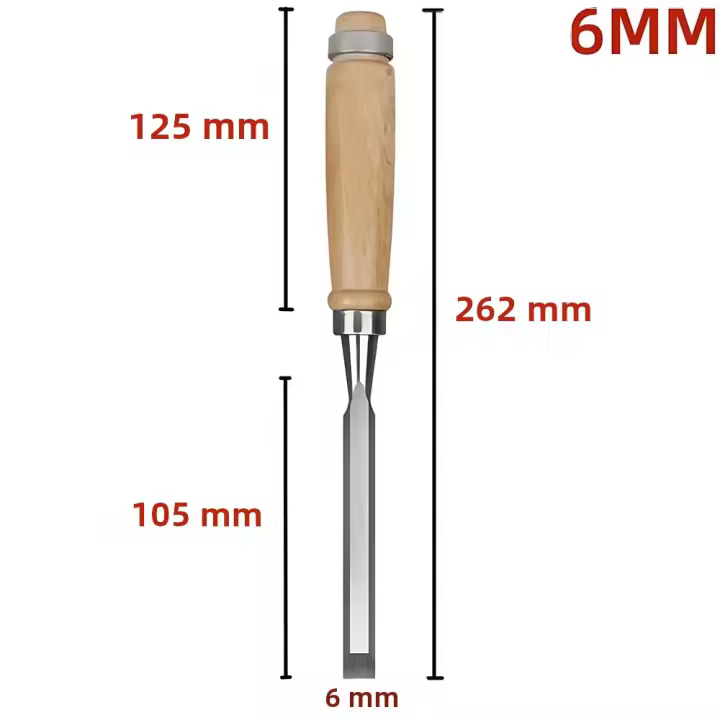 Set De 5 Piezas De Cincel Manual Para Carpintería Y Trabajos De Madera Herramientas Profesionales Para Carpinteros Y DIY - 1