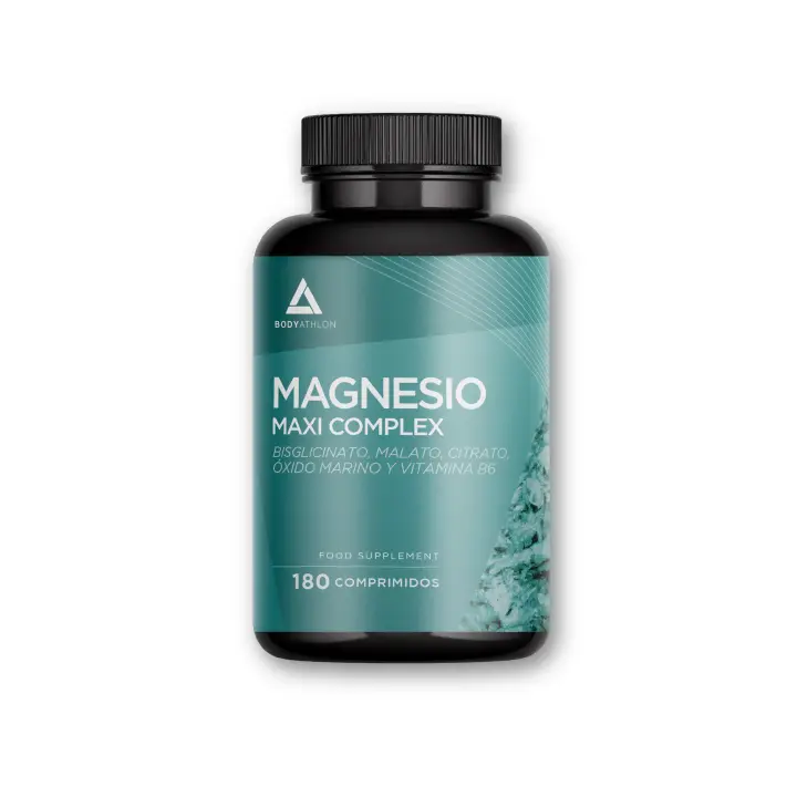Magnesio Maxi Complex 180 comprimidos– Bisglicinato de magnesio+ Malato+ Citrato + Óxido marino de magnesio+ Vitamina B6- Reduce Cansancio y Fatiga, Fortalece Articulaciones y Músculos- Evita lesiones - 1