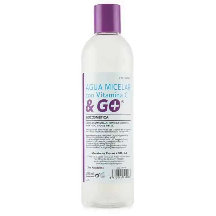 Pharma & Go Pharma&Go Agua Micelar con Vitamina C 300 Ml - Limpieza Profunda - 1