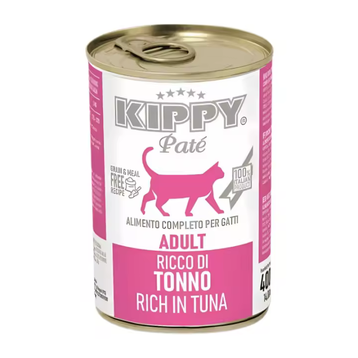 Kippy Paté de Atún para Gatos Adultos – Lata 400 g de Alimento Húmedo Completo y Sabroso - 1