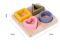 Juegos Educativos Montessori Para Bebés Juguetes De Silicona De Grado Alimenticio Formas Geométricas Rompecabezas De Aprendizaje - details 17