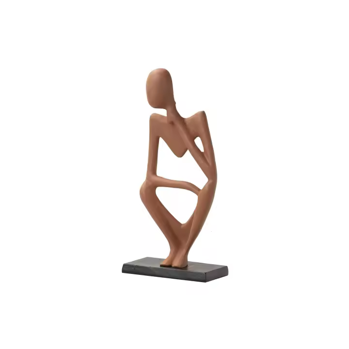 Adda Home Figura Aluminio Naranja 17x10x37 Cm - Estilo y Elegancia en Tu Hogar - 1