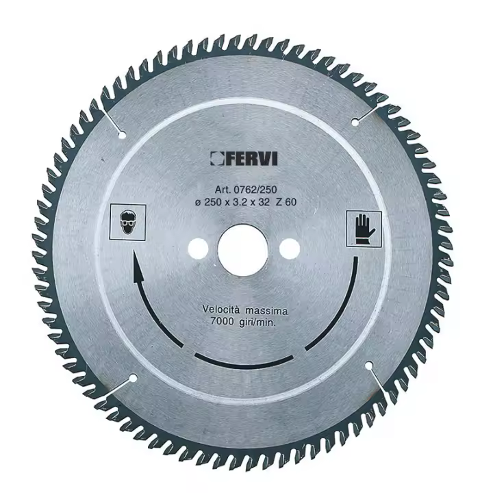 FRESA SIERRA CON DENTADO DE METAL DURO PARA ALUMINIO Y PLASTICOS Ø 300mm FERVI 0762/300 - 1