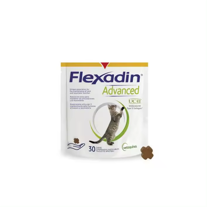 VETOQUINOL - Flexadin Advance ucII 30 chews gatos - 1