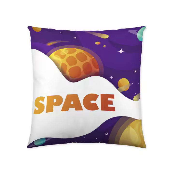 NATURALS - Funda Cojín Vacío Estampada - 100% Algodón Extra Suave - 50X50 cm - Fabricado en España - Modelos Infantil Aventuras - 1
