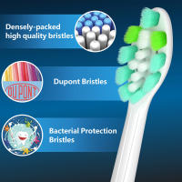 Cabezales De Cepillo De Dientes De Repuesto 4/8pcs Compatible Con Philips Para Electrónicos 4100 6500 6100 7500 5300 Para Adultos Material Plástico - details 2