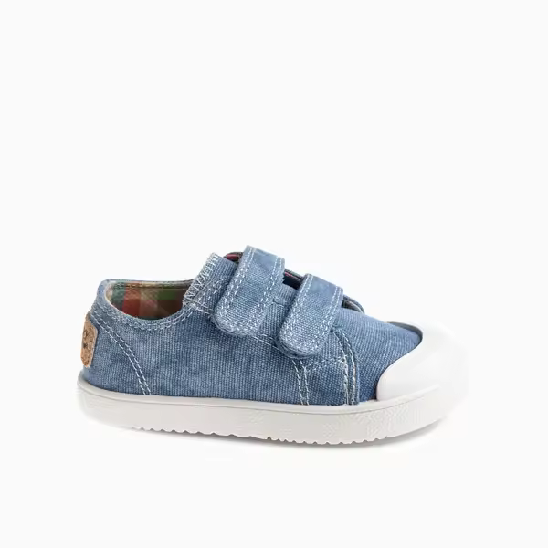 Zapatillas de lona Barefoot unisex azul vaquero de Pablosky, plantilla extraíble superabsorbente y antibacterias, suela flexible y antideslizante. - 1