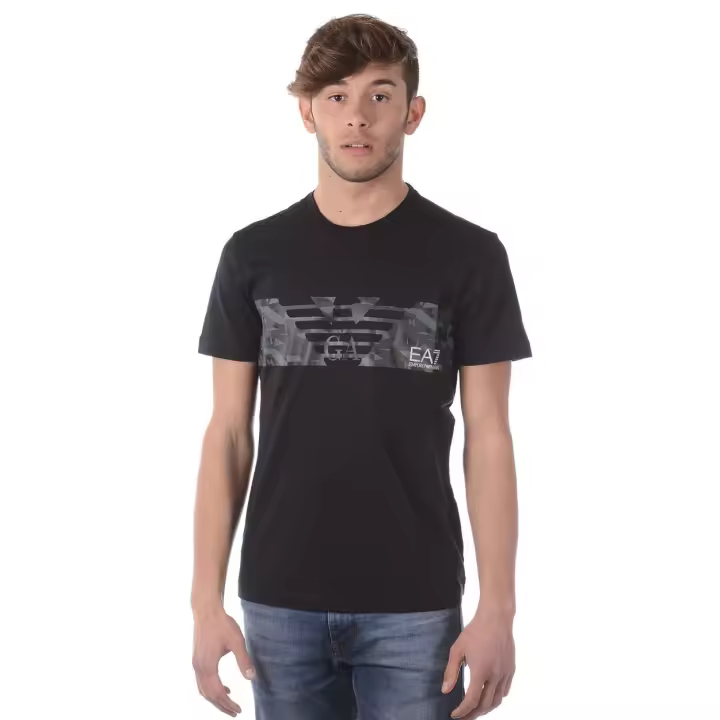Camiseta Emporio Armani EA7 Algodon Hombre Negro 3 ZPT44PJ30Z 1200 - 1