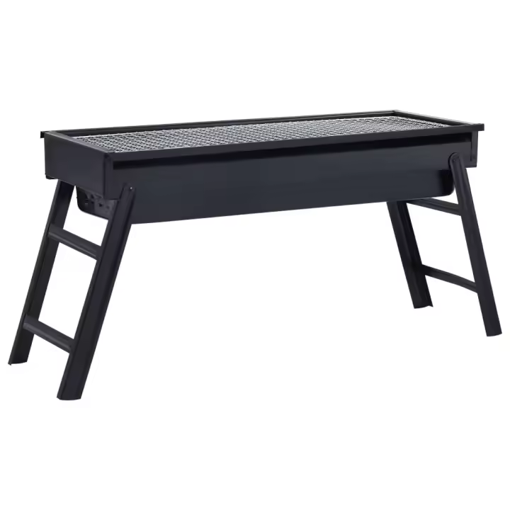 vidaXL Barbacoa portátil para camping de acero 60x22,5x33 cm - 1