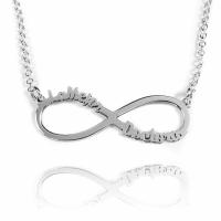 RINCON DEL ARTESANO HECHO A MANO MALAGA Collar Infinito Personalizado de Plata de Ley 925 - Regalo Día de la Madre y Navidad - details 0