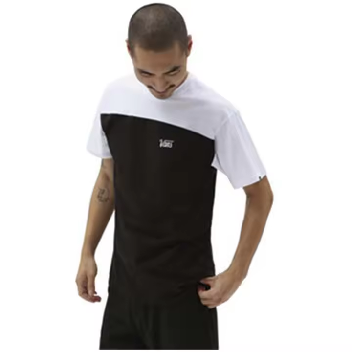 Camiseta de Manga Corta Vans Block para hombre en color negro - 1