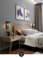 Lámpara De Pared LED Moderna Con Interruptor Y Puerto USB 9W Negra Blanca Iluminación De Arte Para Dormitorio Aisle Bedside Decoración Luz De Pared - details 9
