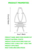 Soporte Para Alimentos Pequeño Para Pájaros Accesorio De Jaula De Pájaros Clip Para Frutas Vegetales Y Hueso De Cuttlefish Para Periquitos Y Otros Pequeños Animales - details 3