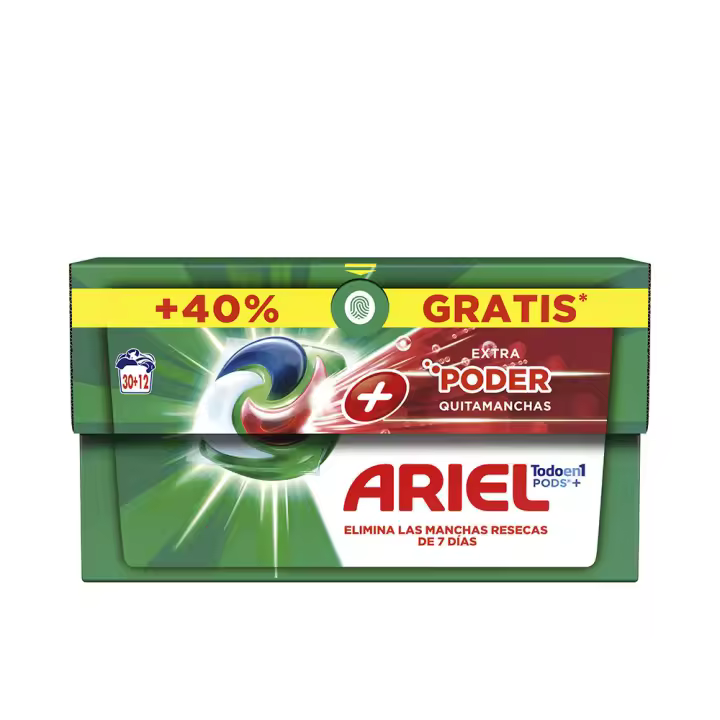 ARIEL PODS EXTRA PODER QUITAMANCHAS 3en1 detergente 42 caps - 1