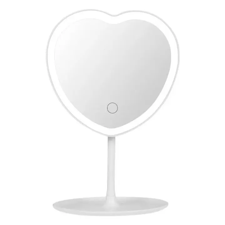 Espejo Maquillaje with Luz En Forma De Corazón Para Escorio, 3 Grados de Brillo Ajustables para Baño - 1