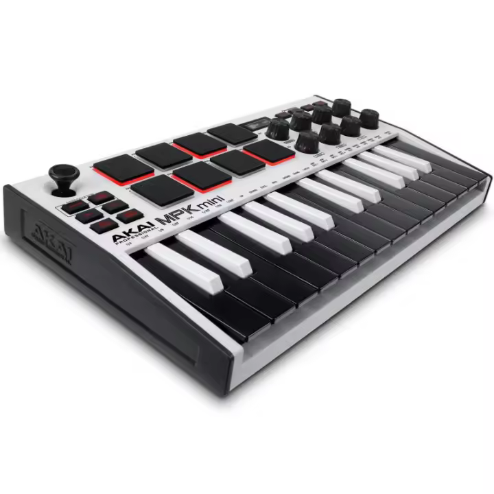 AKAI MPK Mini MK3 Teclado de control Controlador MIDI USB Negro, Blanco - 1