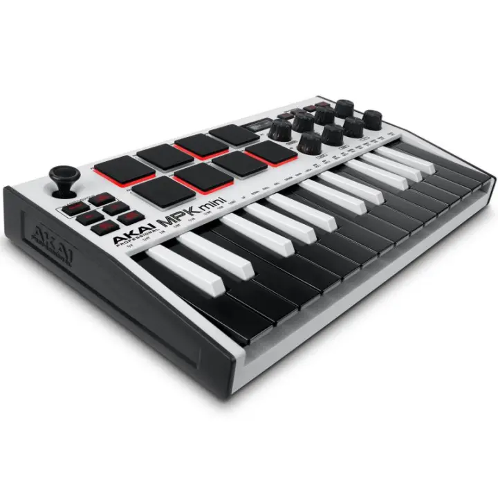 AKAI MPK Mini MK3 Teclado de control Controlador MIDI USB Negro, Blanco - 1