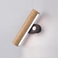 Lámpara De Pared De Madera Rotativa Para Decoración Nórdica conInterruptor Luz LED Moderna Para Dormitorio Sala De Estar Estudio Material Madera Y Metal - details 6