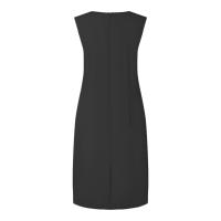 Vestido Elegante Sin Mangas De Mujer ZANZEA De Moda Coreana Casual Con Cuello Redondo Draped Vestidos De Oficina Largo Hasta La Rodilla Para Mujer - details 12