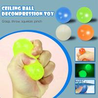 Bola De Pared Luminosa Para Desestresificación Juguetes De TPR Colores Aleatorios Para Niños Adolescentes Y Adultos Juguete De Comprimiso - details 4