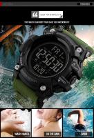 Reloj Deportivo SKMEI 1384 Para Hombre Con Cronógrafo Y Contador Regresivo Resistente Al Choque Pantalla Digital Suave De PU Apta Para Natación 5Bar - details 7
