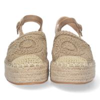 PuntoSalao Alpargatas de plataforma en yute y hebilla mujer color kaki TF3307 - details 1