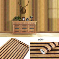 Papel Tapiz PVC Impermeable De 45cm Para Decoración De Hogar Pared Escritorio Armario Rayas De Madera Autoadhesivo Para Oficina Y Estudio - details 7