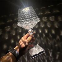 Lámpara De Mesa Recargable De Cristal Con Luz Cambiante Protección Para Los Ojos Para Decoración De Hogar Y Dormitorio - details 0
