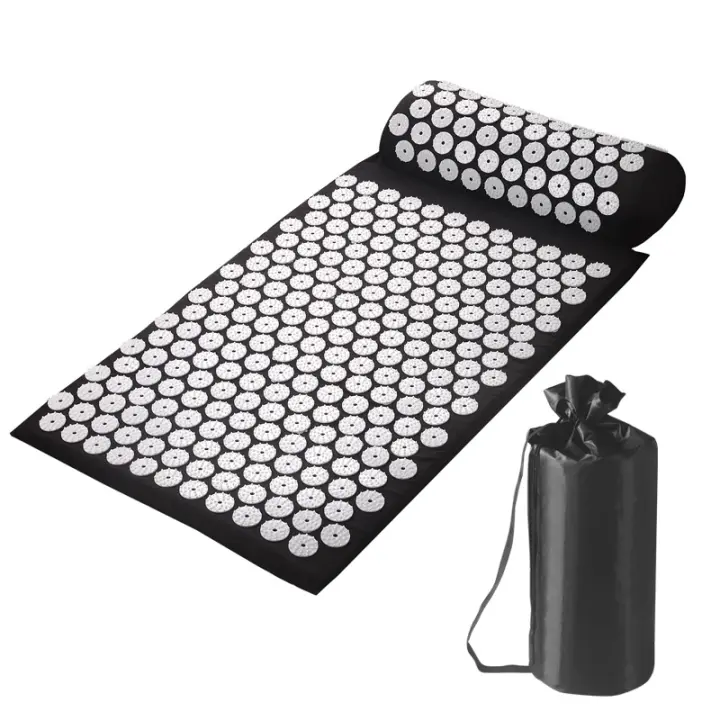 Esterilla de yoga, Kit de acupresión, juego de Esterilla de acupresión, almohada y Bolsa de acupresión, Alivia Cuello de espalda y el color, relaja Los Músculos - 1