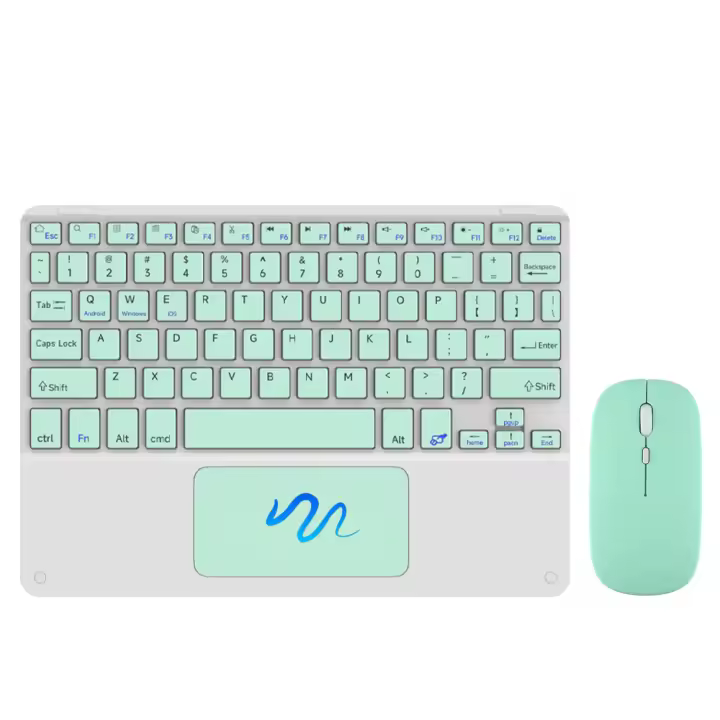 Teclado Inalámbrico Con Touchpad Para Android IOS Huawei Xiaomi Tablet iPad pro Air Mini CASEPOKE Compatible Con Varios Dispositivos - 1