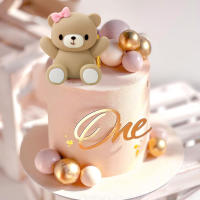 Toppers De Pasteles Para Baño De Rosas Rosa Decoración De Fiesta De Baño De Rosas Para Bebés Niño Y Niña Adornos De Galleta De Dibujos Animados Y Colores Sólidos Para Fiestas De Bebés - details 0