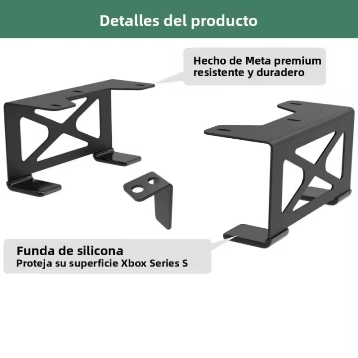 Soporte De Metal Para Escritorio Compatible Con Xbox One S/X Soporte De Computadora Bajo Escritorio Organizador De Almacenamiento - 1