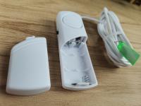 Detector De Fugas De Agua Con Alarma Instantánea De 90dB Sensor De Inundación Con Cable De 1M Alerta Auditiva Y Batería Recargable Para Tubos Pisos Cocina Baño - details 10