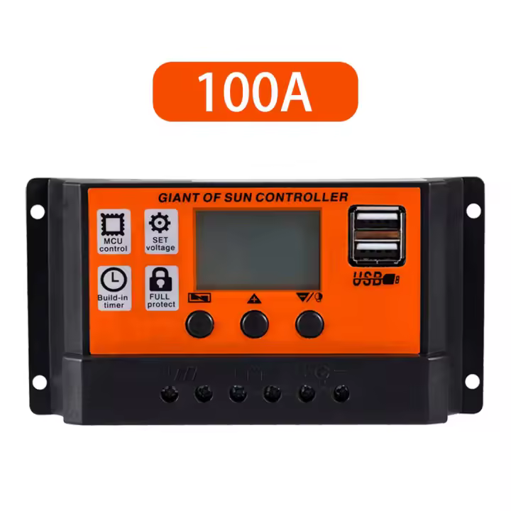 Controlador Solar MPPT 30A 60A 80A 100A Regulador De Batería Y Panel Solar Con USB Doble Y Pantalla LCD De 5V - 1