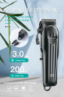 Cortadora De Pelo VGR Para Hombres Kit Profesional De Peluquería Eléctrica Y Sin Cable Corte Rápido Recargable Con Ajuste De Longitud Automático - details 5
