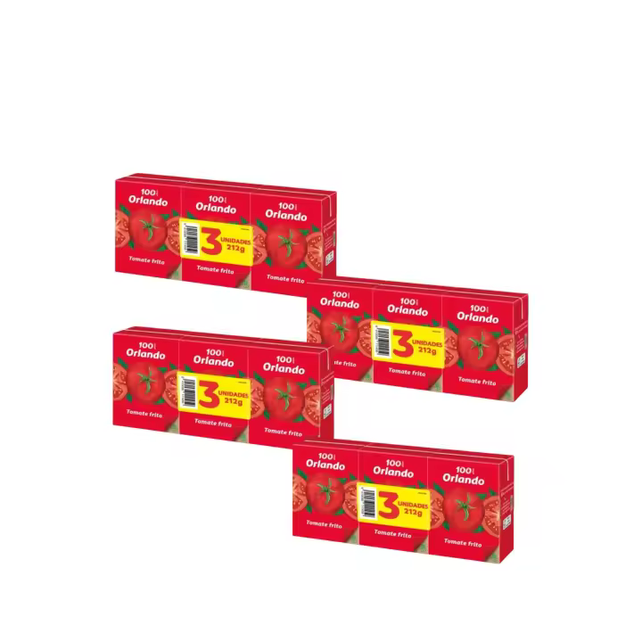 ORLANDO TOMATE FRITO ORLANDO BRIK 212 G P-3 4 PACK DE 3 total 0.848 kilo - 1