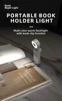 Lámpara De Lectura LED Portátil Con Clip Para Libros Luz Nocturna Recargable De 360° Rotación Protección Ocular Para El Dormitorio - details 0