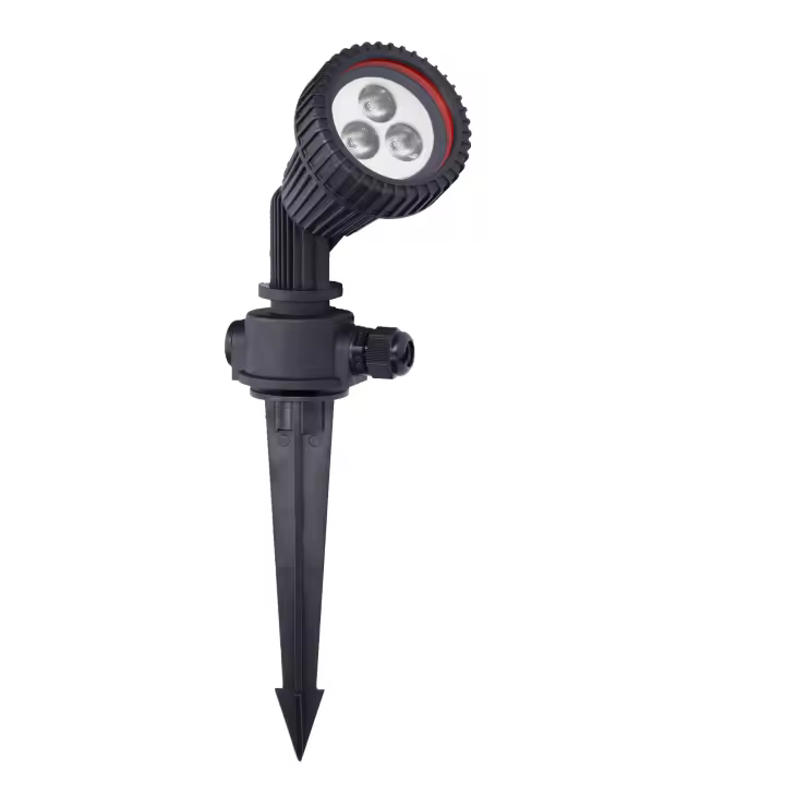FORLIGHT TIDIAN Foco Proyector Exterior para Jardín con IP65. Proyector con Pincho para Césped. Para Bombilla GU10. Color Negro - 1