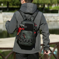 Mochila Multifuncional Para Pesca Con Soporte De Cañas Y Rodillos Bolsa De Pecho Para Exteriores Senderismo Camping Escalada Rucksack Para Hombres - details 3