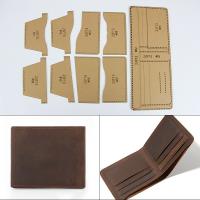 Plantillas De Diseño De Monedero DIY En Papel Para Herramientas De Cuero Accesorios De Costura Universal Clip Corto - details 1