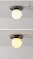 Lámpara De Techo LED Nórdica Sencilla Para Dormitorio Y Pasillo Iluminación Industrial De Acero Negro Y Acrílico G9 SinInterruptor Moderna Para Cocina Comedor Estudio Baño - details 7
