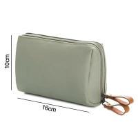 Bolsa De Maquillaje Portátil Impermeable Para Mujer Bolsa De Cosméticos Bolsa De Monedas Organizador De Bolsos Pequeños Bolsa De Labiales Bolsa De Viaje Estilo Fashion - details 0