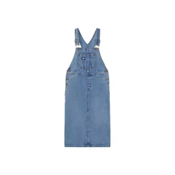 Peto vestido Mujer Dickies Bib Long Vaquero - 1
