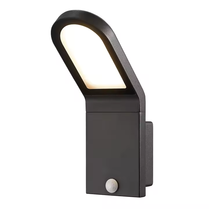 Aplique de Pared Novolux Lighting CASTELLO - Uso Exterior - Sensor - IP54 - LED SMD - 10W - 1200lm - CRI80 - 3000K - Crepuscular - Movimiento - Antracita - 1