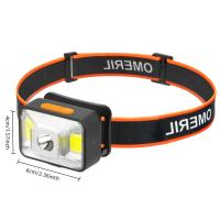 Linterna Frontal Recargable Mini USB Para Camping Y Pesca Luz Roja De Advertencia Exterior Luz De Iluminación Exterior - details 0