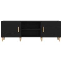 Soporte de TV vidaXL - Roble Negro, 150x30x50 cm, Hecho de Madera Elaborada - details 4