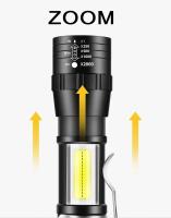Mini Linterna EDC Super Brillante LED+COB Zoomable Recargable Por USB Para Camping Pesca Exterior Emergencia Con Luz De 300 Lumen - details 1