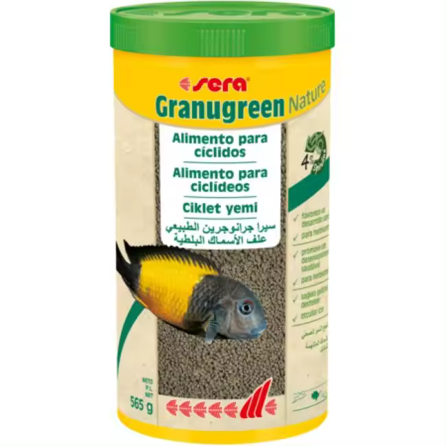 Sera Granugreen Nature - Alimento Principal para Ciclidos Herbívoros - 1